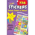 Trend Super Stars & Smiles Stickers, 738 Stickers, 1/PD, Multi TEPT5010